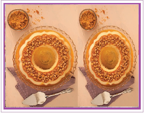 Orange flan with wild syrup - Flan de laranja com calda silvestre