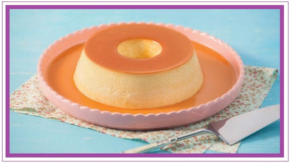 Orange flan with wild syrup - Flan de laranja com calda silvestre